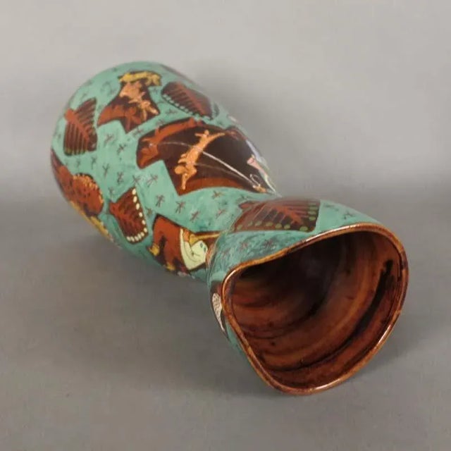 Swiss Ceramic Jug from Thun, 1940s For Sale - Image 9 of 14