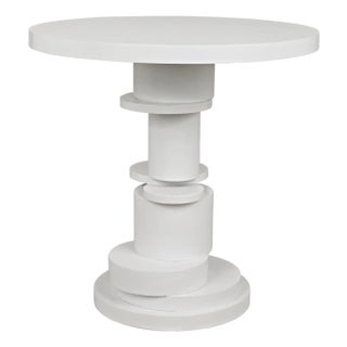 NOIR Hugo Side Table, Solid White For Sale