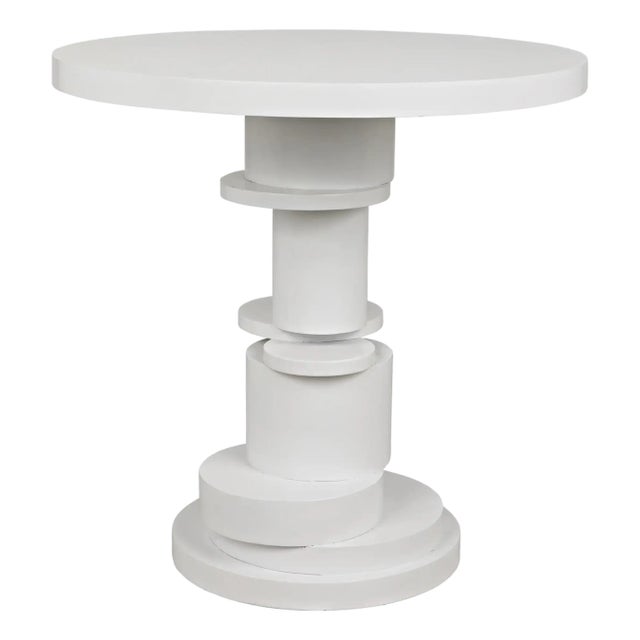 NOIR Hugo Side Table, Solid White For Sale