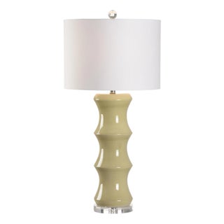 Shelbourne Bamboo Lamp - Green For Sale