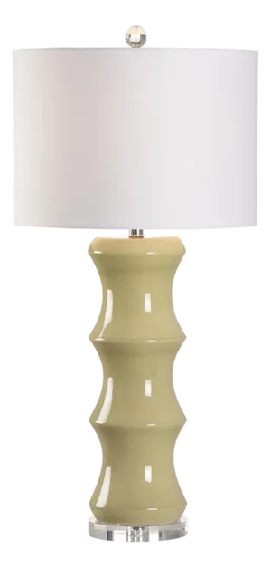 Shelbourne Bamboo Lamp - Green