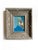 Set of 3 Original Paintings in Blue and Brown With Silver Vintage Frames For Sale In Seattle - Image 6 of 7