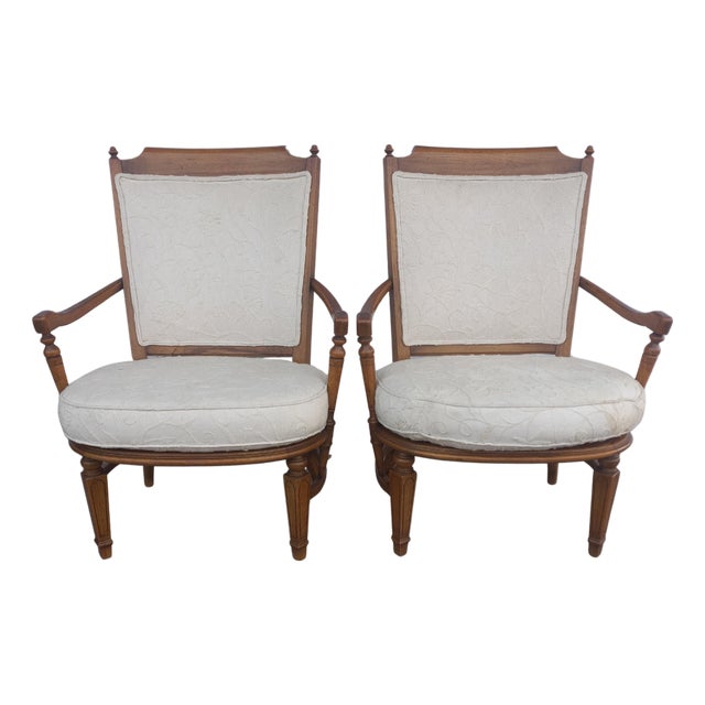 Late 20th Century Pair of Pavane Tomlinson Arm Chairs For Sale