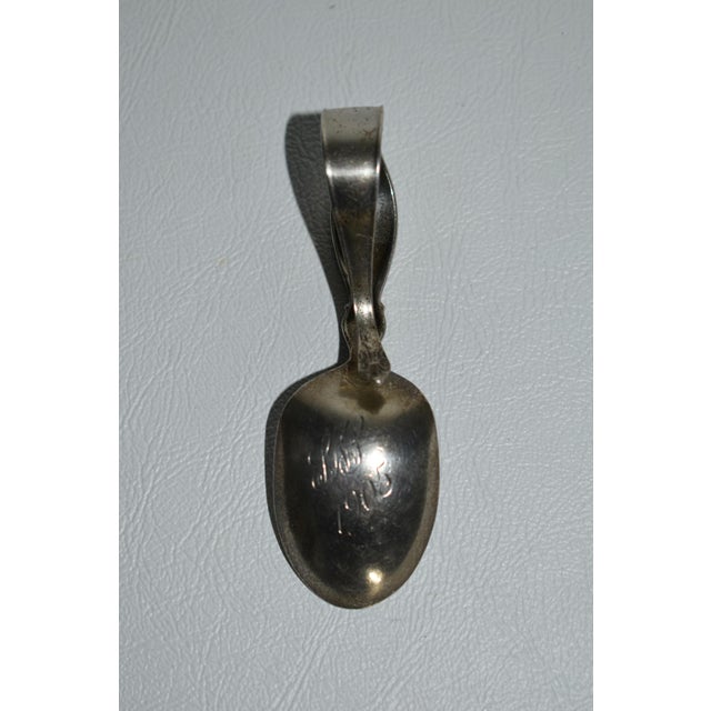 Silver Antique Sterling Decorative Nursery Rhyme Collectors Baby Spoon For Sale - Image 8 of 13