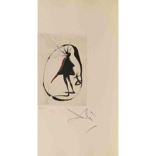 Salvador Dalì, Silhouette, 1960s, Etching For Sale - Image 3 of 3