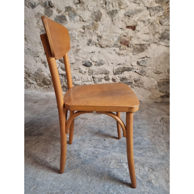 Vintage French Bentwood Bistro Chairs from Luterma, 1950s-1970s, Set of 6 For Sale - Image 17 of 18