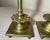Rare Pair Primitive Antique 18th Century Turned Brass Candlestick Candle Holder For Sale - Image 14 of 15
