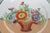 Art Deco Takito Japan Art Deco Hand Painted Lusterware Plate Flower Basket Motif 5148b For Sale - Image 3 of 6