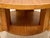 Vintage Brown Saltman Mid-Century Modern Round Walnut Side Table With Geometric Top For Sale - Image 11 of 12