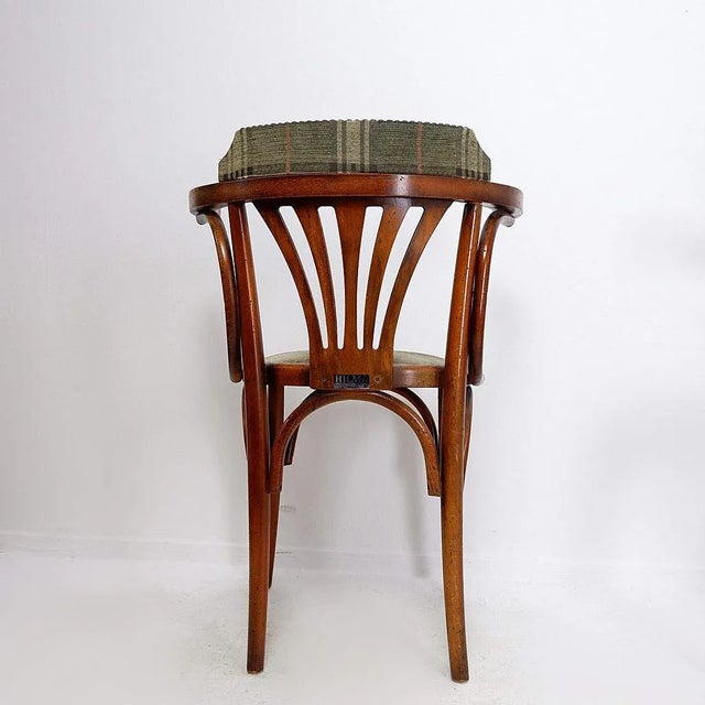 Curved Wooden Palmette Armchairs from Hilma, Belgium, Set of 2 For Sale - Image 4 of 16