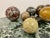 Specimen marble spheres Different stones Sizes are 15cm, 13cm, 10cm and 8cm diameter Age unknown