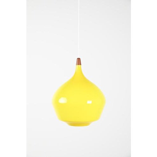 Yellow Yellow Pendant Light from Holmegaard For Sale - Image 8 of 8