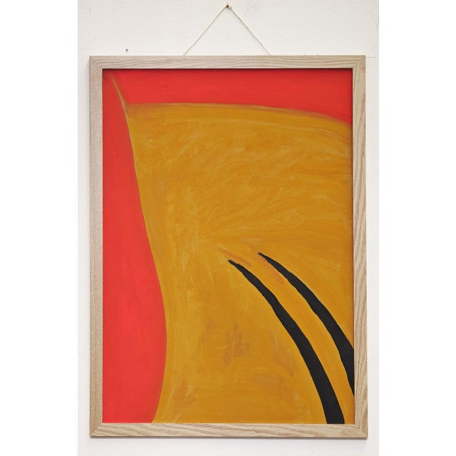 T'ang Haywen (曾海文) - a.k.a. Tang Haywen, Zeng Haiwen (1927-1991) Abstract Composition Original Colour Monotype on...