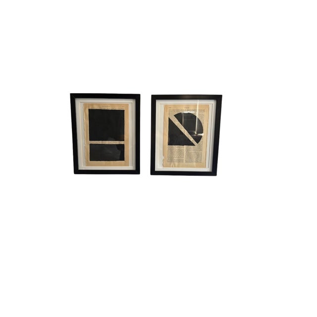Piet Mondrian Modern Geometric Abstract Framed Paintings- A Set of 12 For Sale - Image 4 of 7