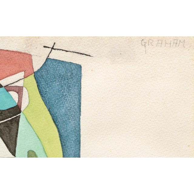 Ellwood Graham "Indian Dance" Abstract Geometric Composition Circa Early 1960s For Sale - Image 9 of 9