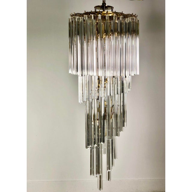 1980s Murano Glass Cascading Chandelier, 1980s For Sale - Image 5 of 11