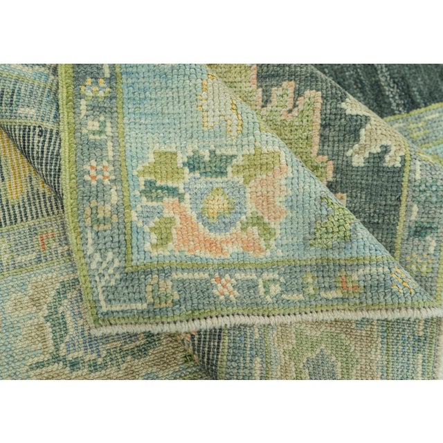 Turkish Oushak Rug 2'11" x 10' #19199 For Sale In Houston - Image 6 of 8