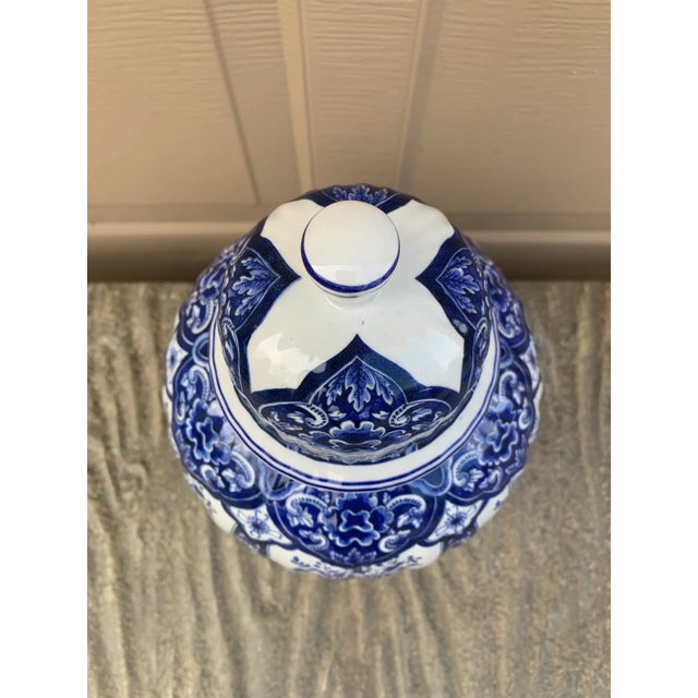 Ardalt Ardalt Blue Delfia Blue & White Porcelain Ginger Jar For Sale - Image 4 of 10