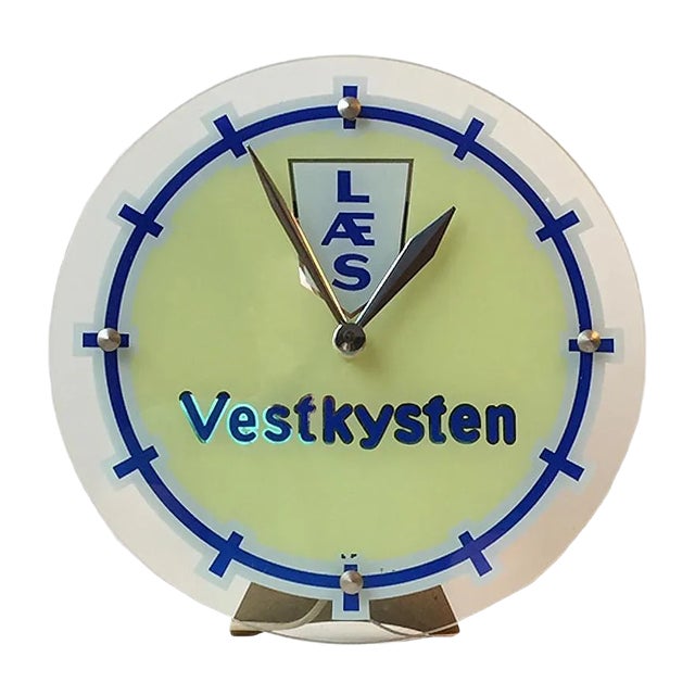 Illuminated Clock from Halux, 1950s For Sale