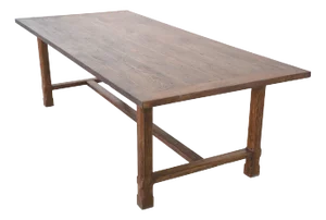 Custom Farm Table in Reclaimed Heartwood, Built to Order by Petersen Antiques