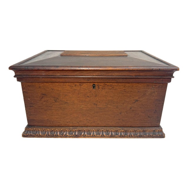 Quality Antique 19th Century Handmade Mahogany Wood Wooden Jewelry Sewing Box For Sale