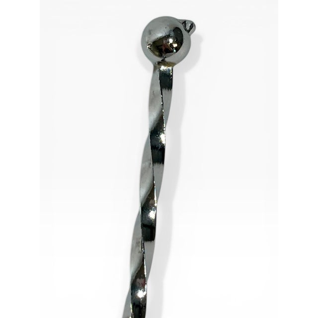Vintage French Art Deco Silver Plate Ice Bucket With Ice Spoon For Sale - Image 14 of 14