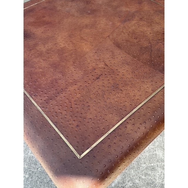 Vintage Karl Springer Ostrich Game Table For Sale In West Palm - Image 6 of 16
