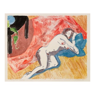 2007 Steve Krauss Reclining Nude Monotype For Sale