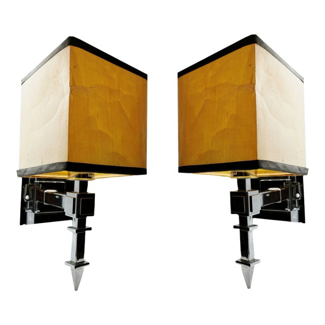 Pair of Sconces From the Original Century Plaza Hotel in Los Angeles 1966 For Sale