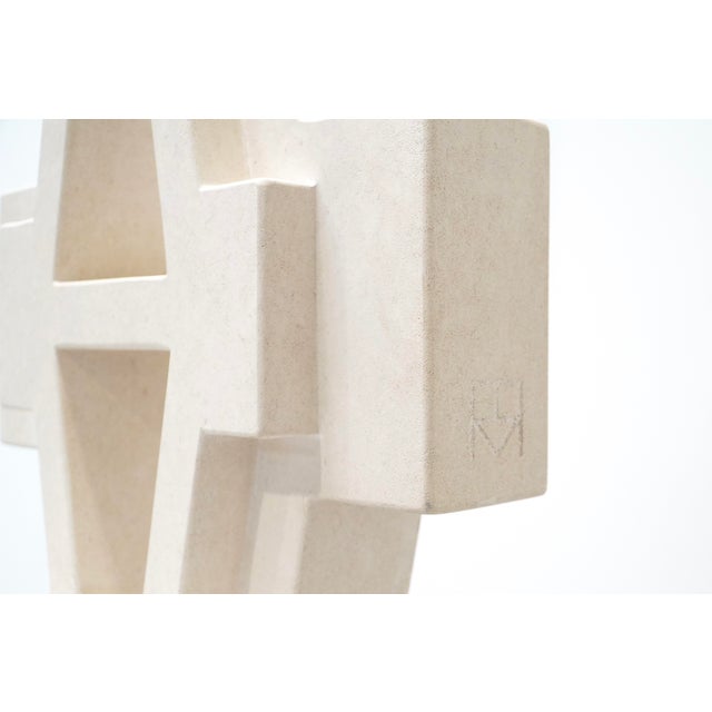 Stone Renaat Ramon, Geometric Sculpture, Belgium, 2017, French Limestone For Sale - Image 7 of 12