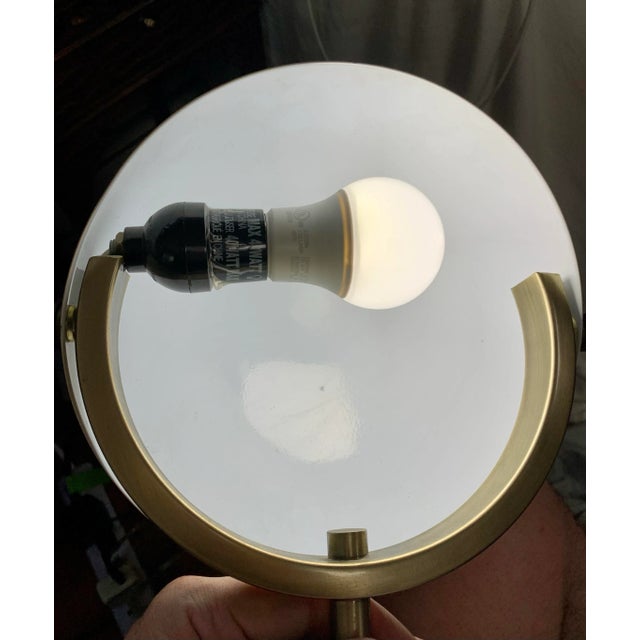 Futuristic Enamel/ Bronze Finish Table Lamp For Sale - Image 4 of 9