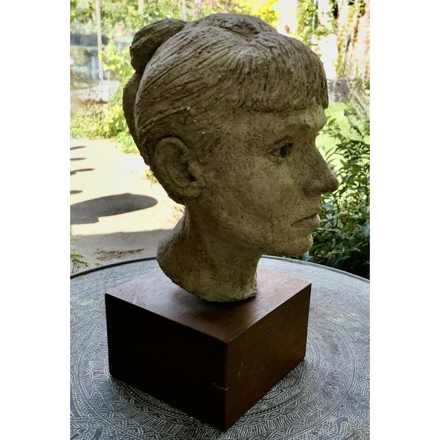 Artist's Bust of a Woman, 1960s For Sale - Image 4 of 8