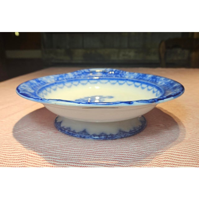 Royal Doulton Late 19th Century Royal Dalton Watteau Pedestal Bowl For Sale - Image 4 of 12