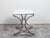 Mid-Century Modern French Mid-Century Steel and Bronze Console Table with White Veined Marble Top For Sale - Image 3 of 12
