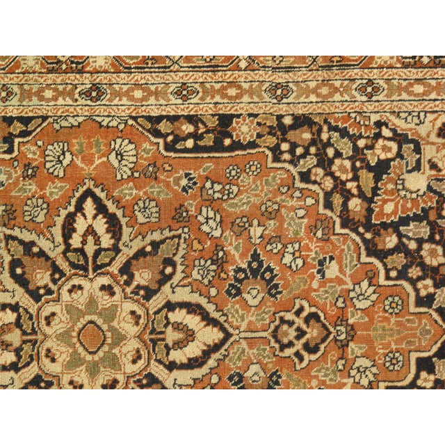 Persian Late 19th Century Antique Persian Tabriz Hajijalili Rug - 3′11″ × 5′6″ For Sale - Image 3 of 10