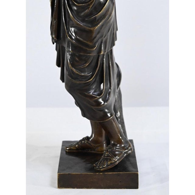 After Praxitèle, Diane de Gabies, 1800s, Bronze For Sale - Image 17 of 18
