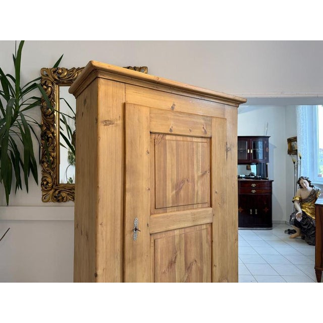 Antique Biedermeier Farmhouse Cabinet in Wood For Sale - Image 6 of 14