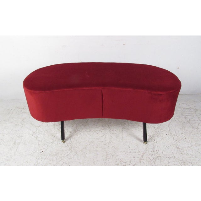 MidCentury Style Kidney Shaped Ottoman or Stool Chairish