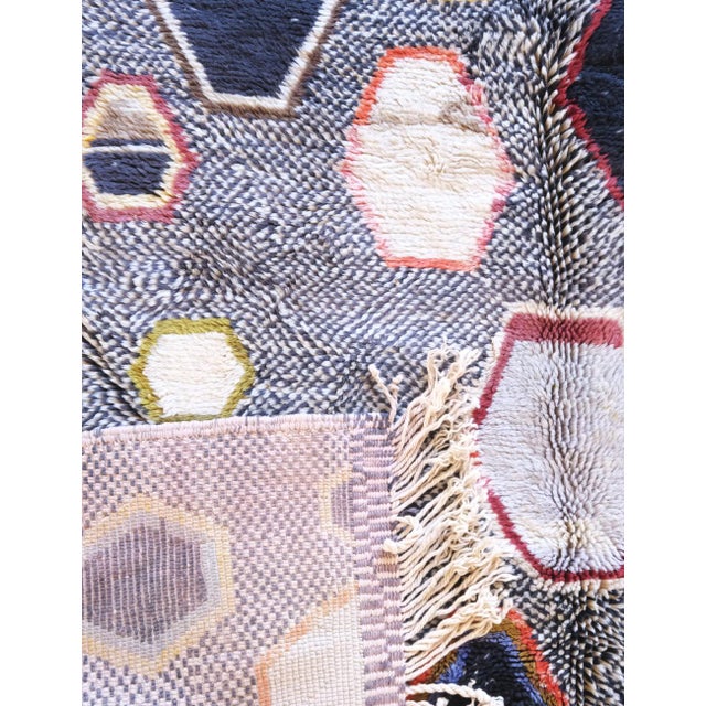 Beni Mrirt Designer Rug - 9.6 X 7.9 Ft For Sale - Image 4 of 8