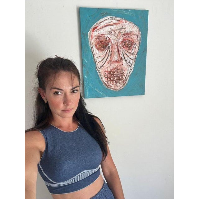 ArpVerdeacqua, Ma il Cielo e Sempre piu Blu, 2022, Acrylic on Canvas For Sale - Image 4 of 6