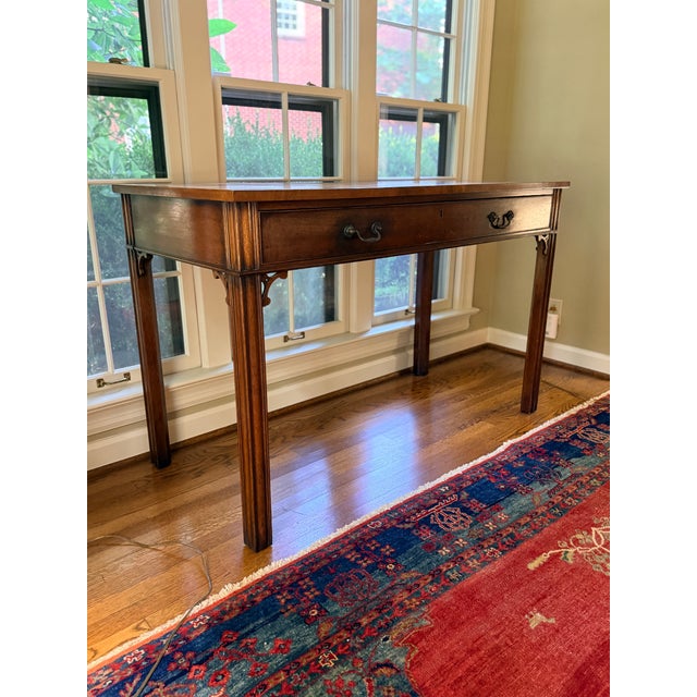 Grand Scale Antique Georgian Library Table For Sale - Image 13 of 17
