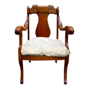 Early 20th Century Antique American Empire Style Armchair