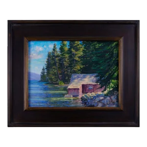 Joe Mancuso "At Home on the Shore" Pastel Painting, Framed