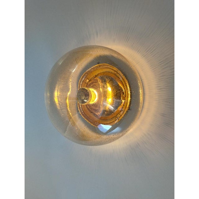 Italian Space Age Bubble Glass Ceiling Light, 1970s For Sale - Image 15 of 18