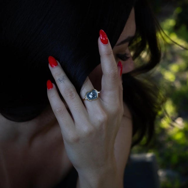 Early 21st Century Lucky Elephant Sterling Silver Adjustable Signet Ring, Size 5 For Sale - Image 5 of 11