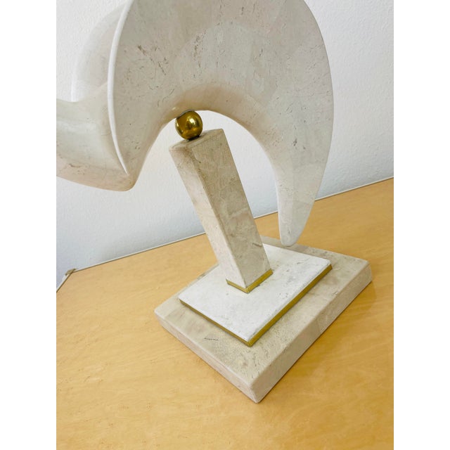Vintage 1980s Pair of Maitland Smith Tessellated Stone Stylized Bird Statues For Sale - Image 9 of 15