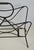 French Modernist Black Metal Magazine Rack attributed to Jacques Adnet, 1950s For Sale - Image 6 of 14