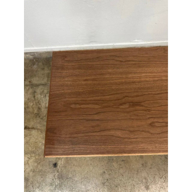 Custom Made Corner Sofa Bookcase in Walnut For Sale - Image 4 of 13