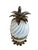 A delightful and uncommon French Savon de Boule pineapple inkwell, combining playful design with elegant craftsmanship....