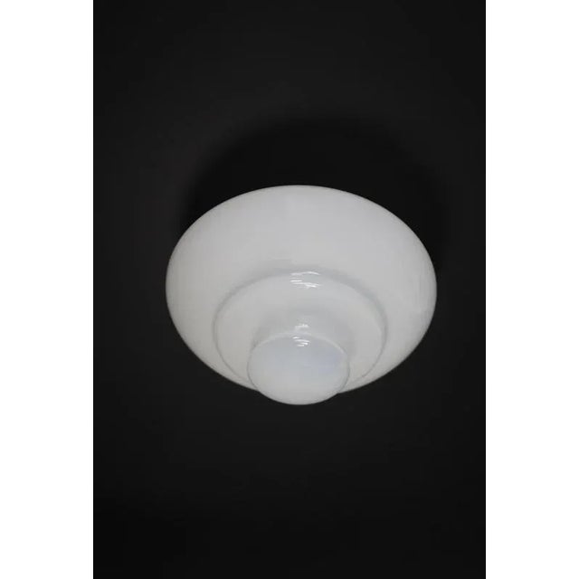 Murano glass flush mount or wall light in hand-blown glass, italy, 1960s (36 available) this elegant murano glass flush...